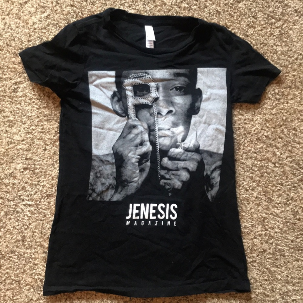 Rare Pittsburgh Jenesis Magazine Wiz Khalifa tee